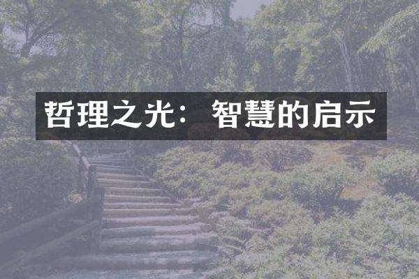 哲理之光：智慧的启示