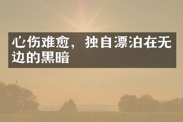 心伤难愈，独自漂泊在无边的黑暗
