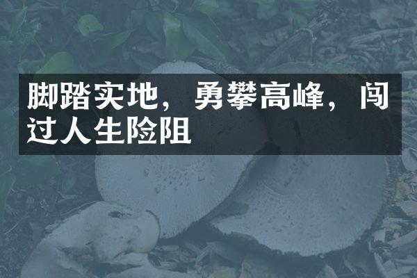 脚踏实地，勇攀高峰，闯过人生险阻
