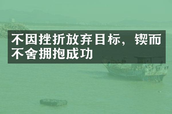 不因挫折放弃目标，锲而不舍拥抱成功