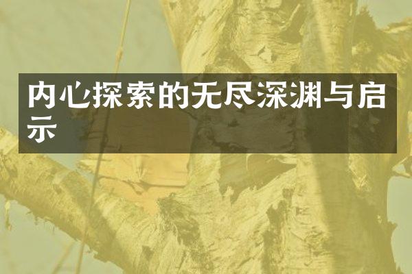 内心探索的无尽深渊与启示