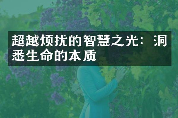 超越烦扰的智慧之光：洞悉生命的本质