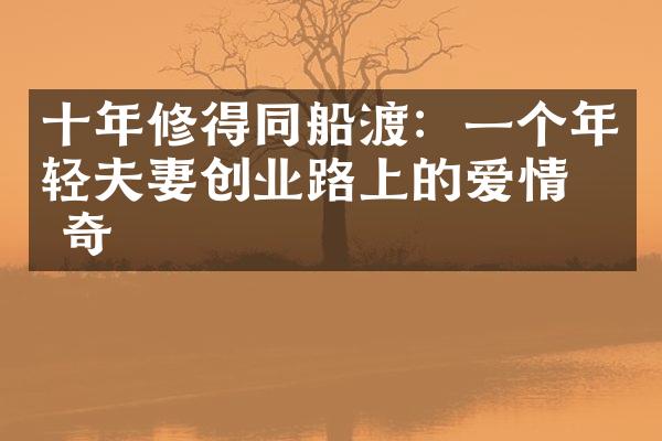 十年修得同船渡：一个年轻夫妻创业路上的爱情传奇