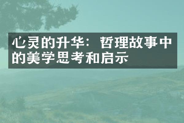 心灵的升华：哲理故事中的美学思考和启示