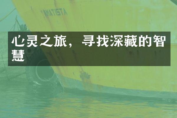 心灵之旅，寻找深藏的智慧