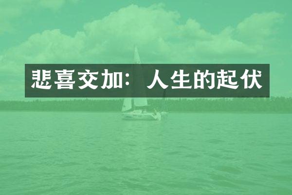 悲喜交加：人生的起伏