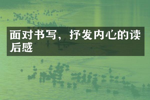 面对书写，抒发内心的读后感