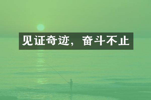 见证奇迹，奋斗不止