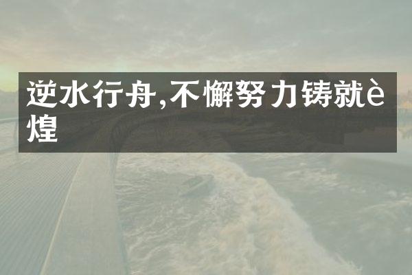 逆水行舟,不懈努力铸就辉煌