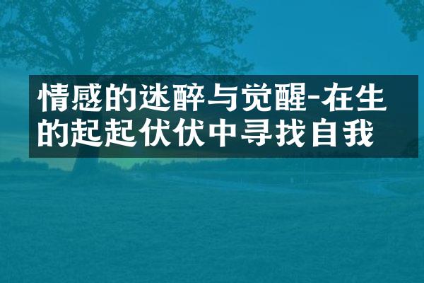 情感的迷醉与觉醒-在生命的起起伏伏中寻找自我