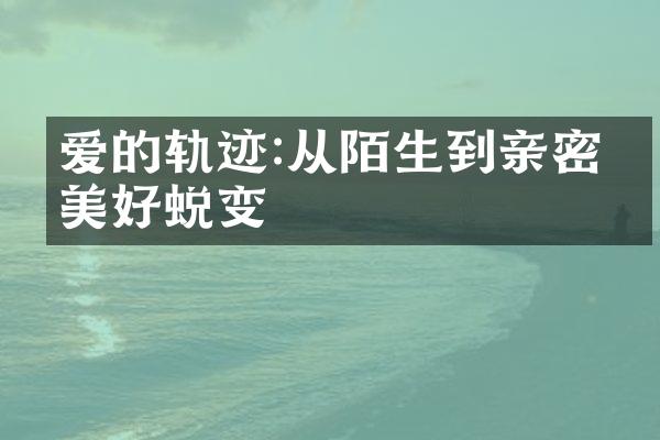 爱的轨迹:从陌生到亲密的美好蜕变