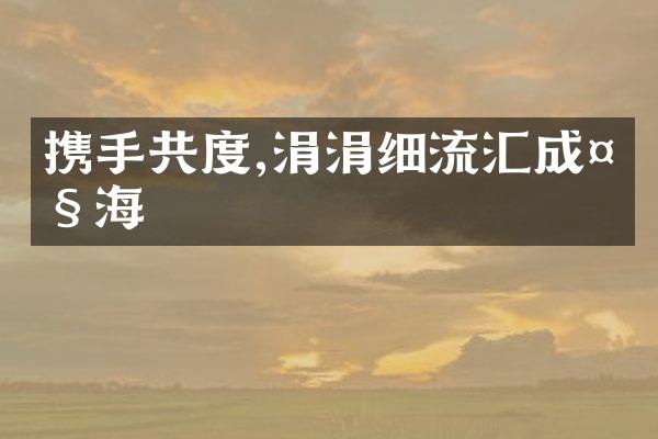 携手共度,涓涓细流汇成大海