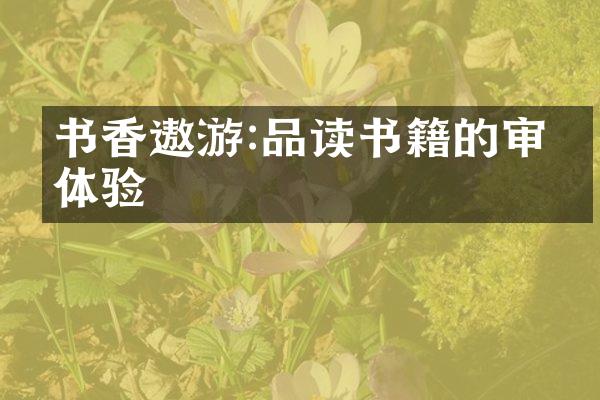 书香遨游:品读书籍的审美体验