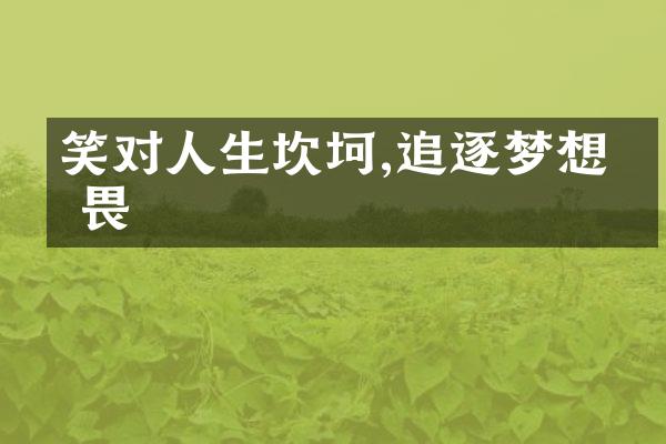 笑对人生坎坷,追逐梦想无畏