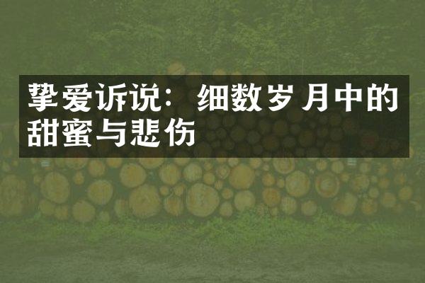 挚爱诉说：细数岁月中的甜蜜与悲伤