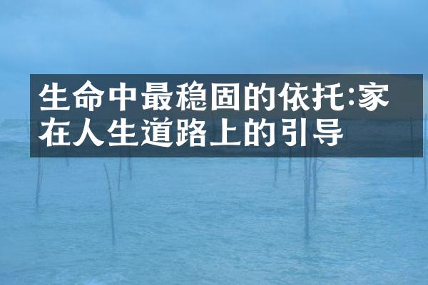 生命中最稳固的依托:家人在人生道路上的引导