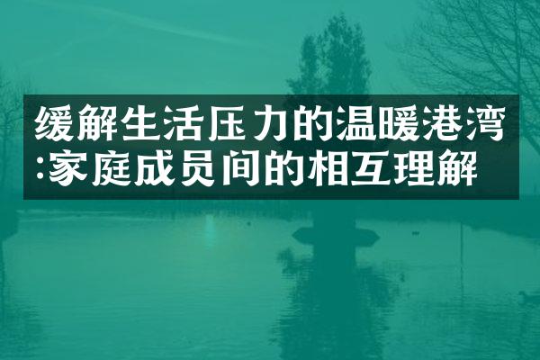 缓解生活压力的温暖港湾:家庭成员间的相互理解