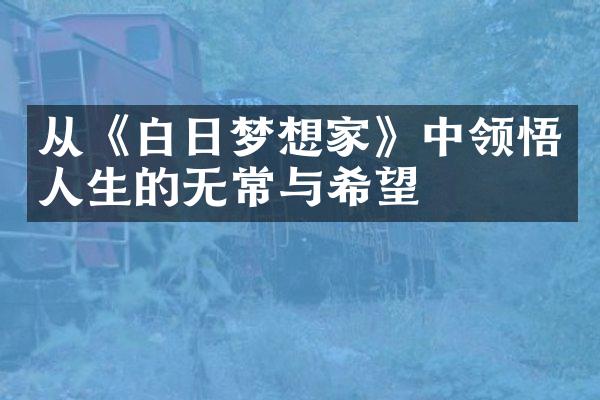 从《白日梦想家》中领悟人生的无常与希望