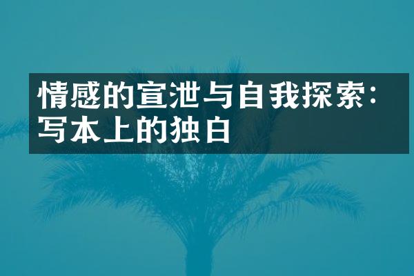 情感的宣泄与自我探索:手写本上的独白