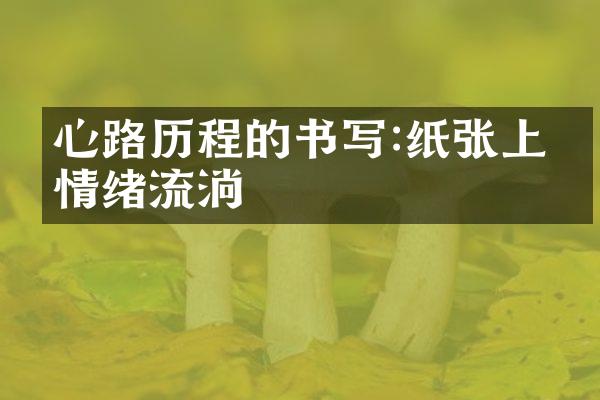 心路的书写:纸张上的情绪流淌