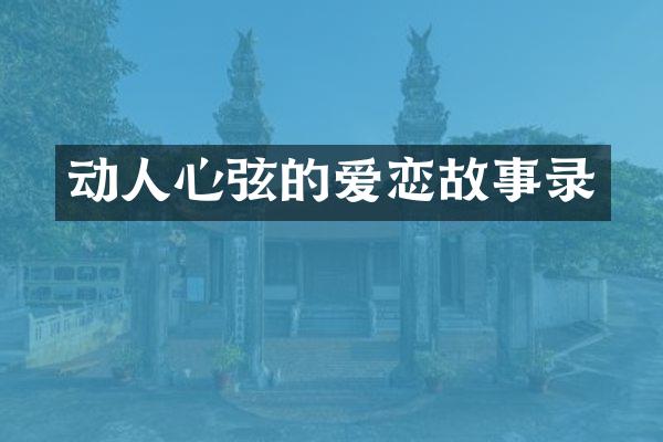 动人心弦的爱恋故事录
