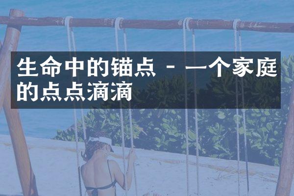 生命中的锚点 - 一个家庭的点点滴滴