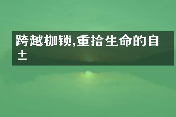 跨越枷锁,重拾生命的自由
