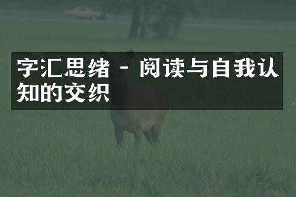 字汇思绪 - 阅读与自我认知的交织