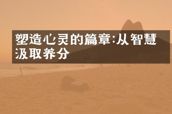 塑造心灵的篇章:从智慧中汲取养分