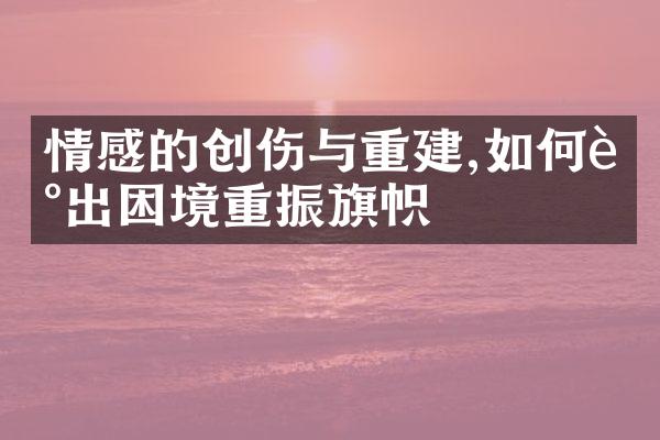 情感的创伤与重建,如何走出困境重振旗帜
