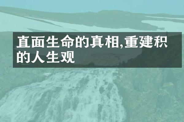 直面生命的真相,重建积极的人生观