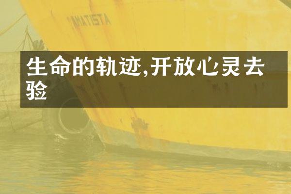 生命的轨迹,心灵去体验