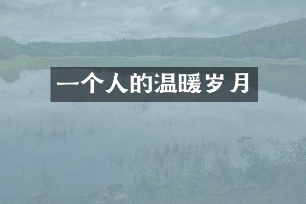 一个人的温暖岁月