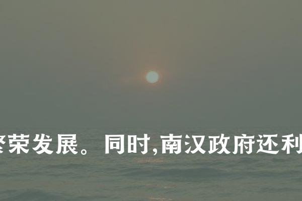 其次,南汉还在粤东地区建立了一系列港口城市,如汕头、海丰等,并大力发展海上贸易。这些港口成为当时粤东地区的商贸中心,极大地促进了地区经济的繁荣发展。同时,南汉还