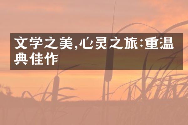 文学之美,心灵之旅:重温经典佳作