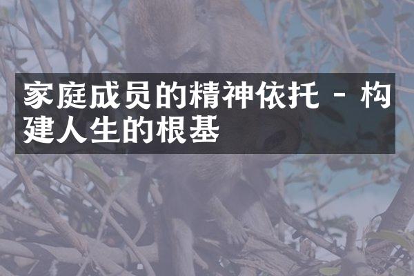 家庭成员的精神依托 - 构建人生的根基