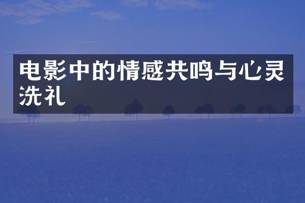 电影中的情感共鸣与心灵洗礼