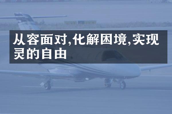 从容面对,化解困境,实现心灵的自由