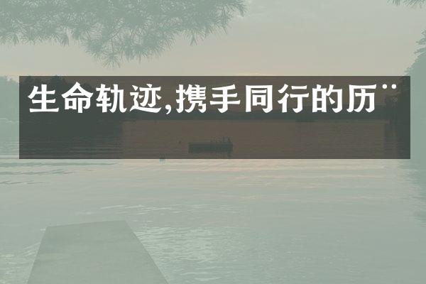 生命轨迹,携手同行的