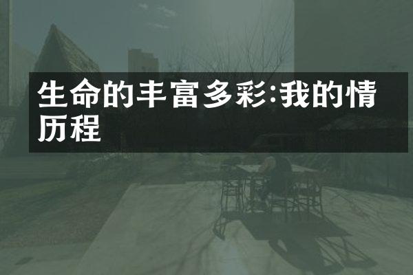 生命的丰富多彩:我的情感