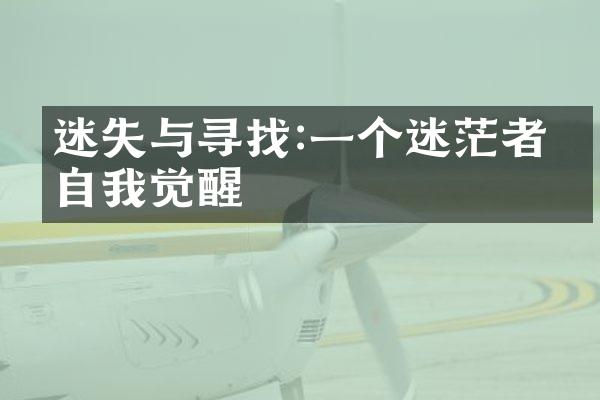 迷失与寻找:一个迷茫者的自我觉醒