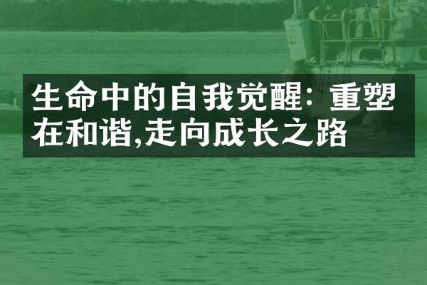 生命中的自我觉醒: 重塑内在和谐,走向成长之路