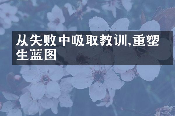 从失败中吸取教训,重塑人生蓝图
