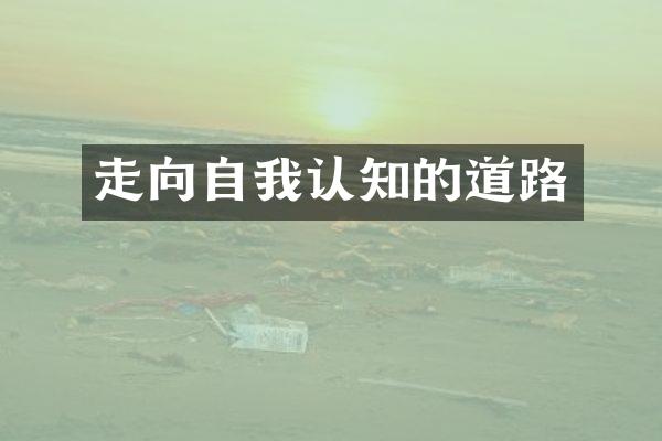 走向自我认知的道路