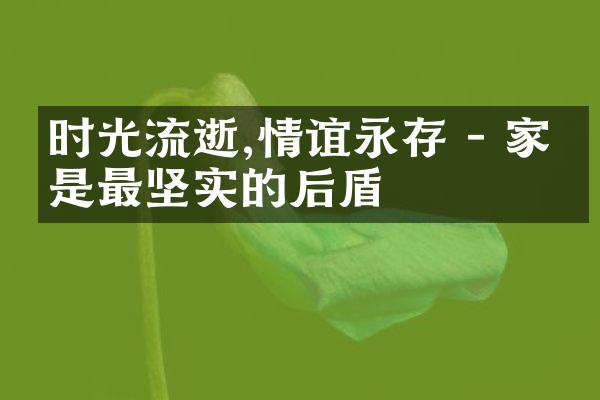 时光流逝,情谊永存 - 家庭是最坚实的后盾