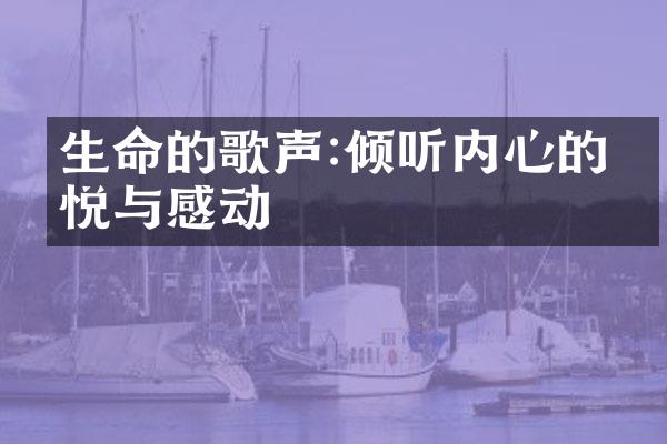 生命的歌声:倾听内心的喜悦与感动