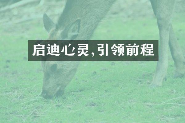 启迪心灵,引领前程