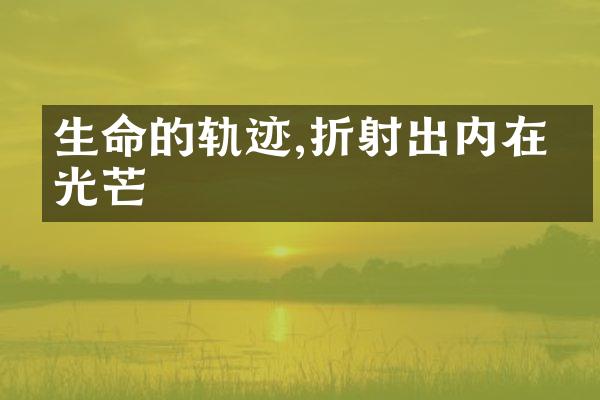 生命的轨迹,折射出内在的光芒