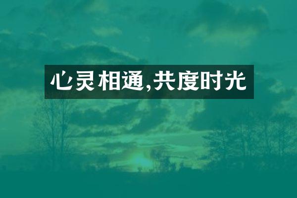 心灵相通,共度时光