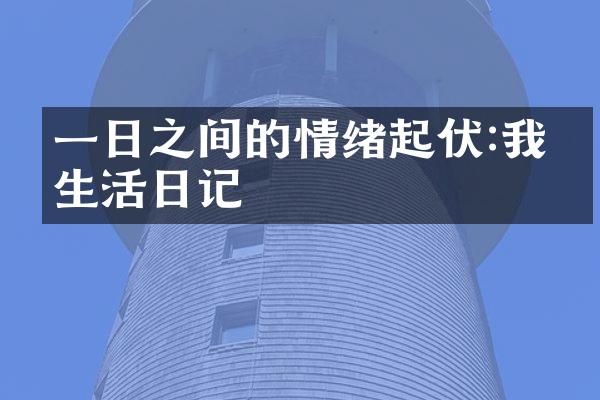 一日之间的情绪起伏:我的生活日记